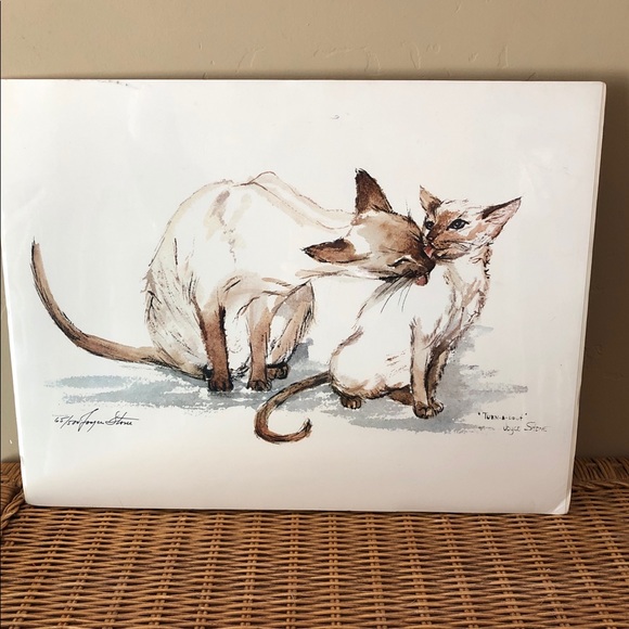 Joyce Stone Other - Joyce Stone “Turn-A-Bout” Cats Signed Lithograph
